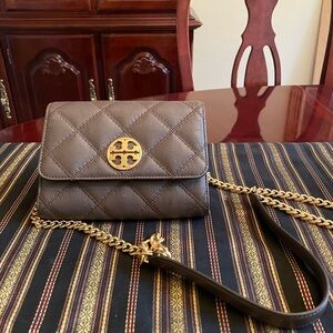 Tory Burch Taupe wallet crossbody